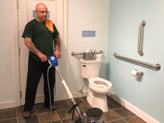 Machine Scrub Bathroom Floors